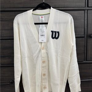 Wilson Sport Professionals Cardigan – Cream – Size XS – NWT